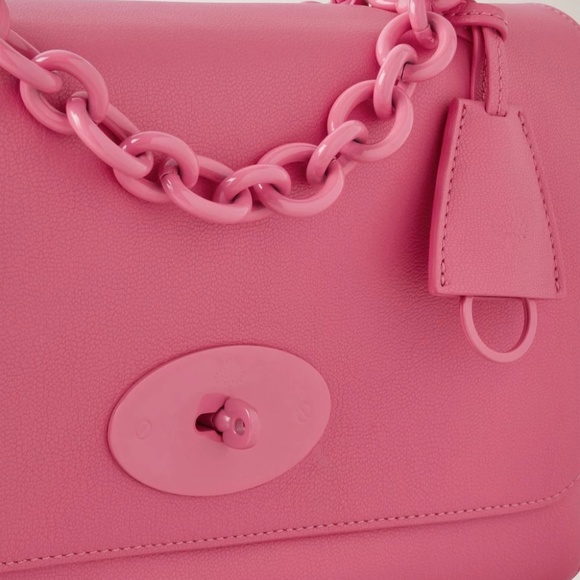 Mulberry 'Lily Medium' in Geranium Pink Micro Classic Grain - MSRP $1395 - NWT - Picture 4 of 6